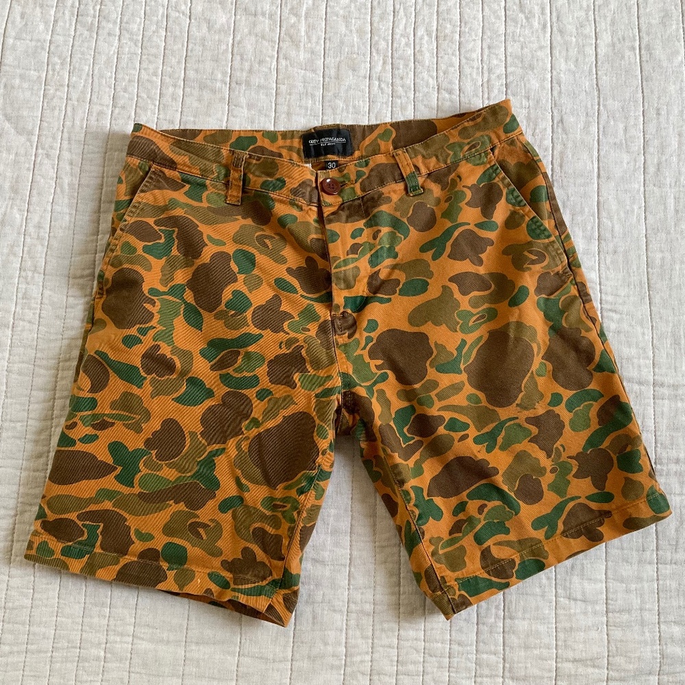 OBEY Propaganda Duck Camo Shorts 30